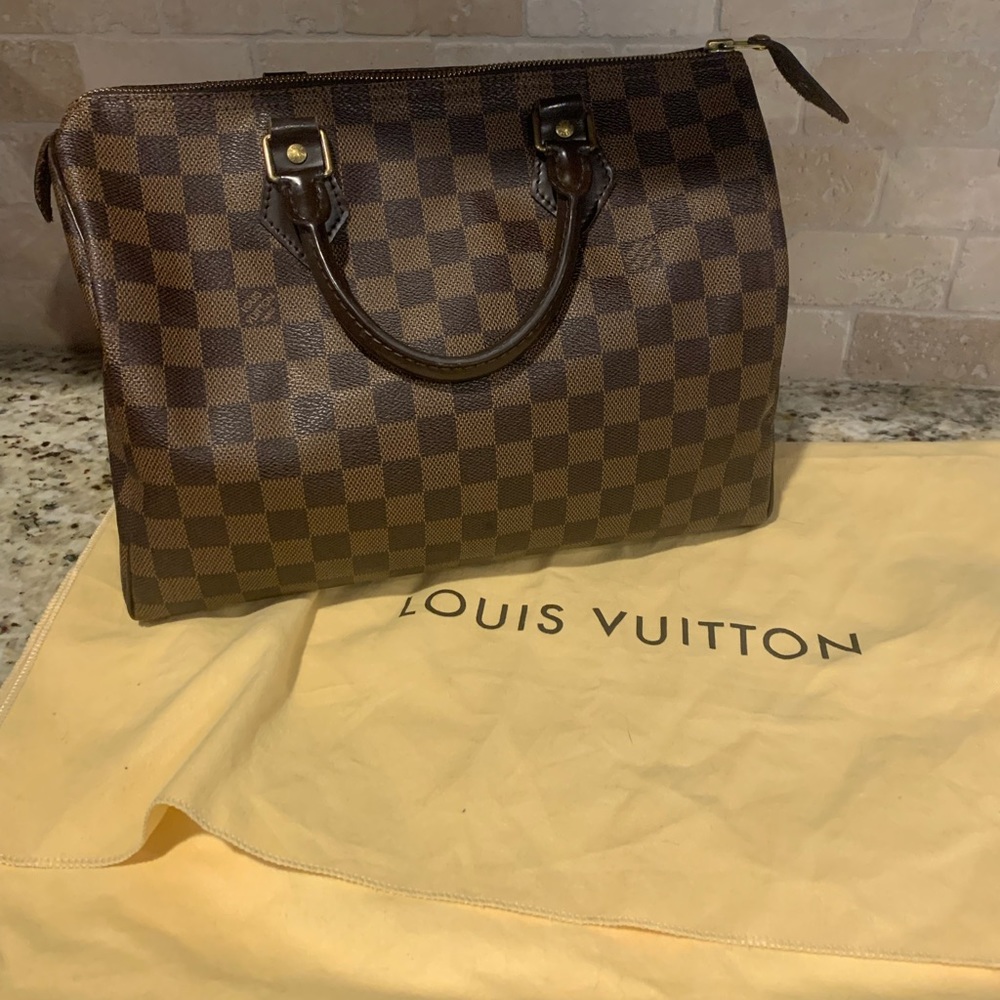 Authentic Louis Vuitton Speedy 30 Damier Ebene